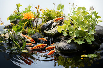 Fish Pond Filter isolated on transparent background.