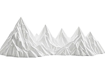 Wall Mural - Crumpled Paper Mountain Range