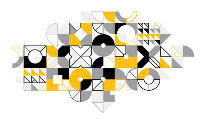 Poster - abstract geometric pattern vector background isolated, tech style engine looks like composition, eng