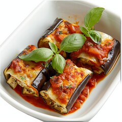 Poster - Eggplant rollatini topped with marinara and cheese