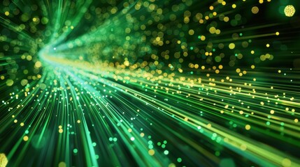 Poster - A green light with a green background