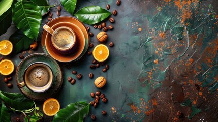 Wall Mural - Coffee break for refreshment