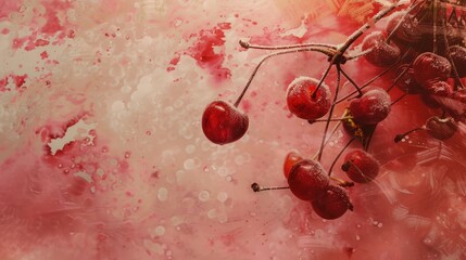 Poster - red currant berries