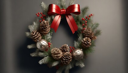 Sticker - christmas wreath