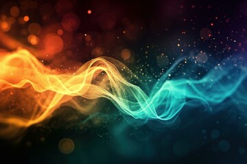 Poster - Thought-provoking Abstract background. Speed color light. Generate Ai