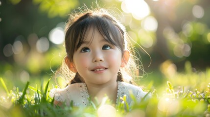 Canvas Print - Young Girl in Nature