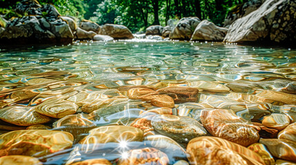 Canvas Print - Clarity: Crystal clear water