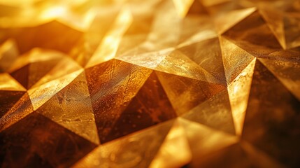 Canvas Print - Geometric Golden Texture Background