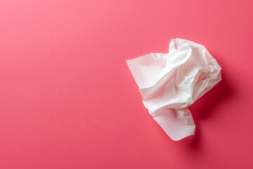 Pocket Tissue with Monochromatic Color Scheme in Flat Design View.