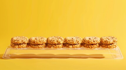 Poster - christmas cookies on a wooden table