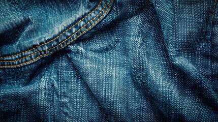 Poster - Texture background of blue denim jeans