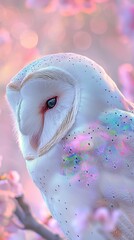 Wall Mural - a white owl