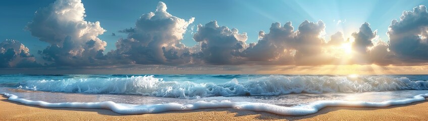 Close-up sand with blurred sea sky background, summer day, copy space, or for the product. Summer background concept.