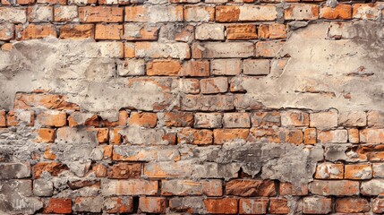 Canvas Print - Background image featuring an aged brick wall