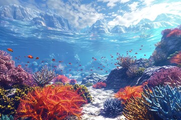 Poster - coral reef