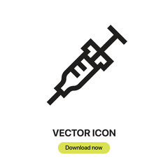Aufkleber - Anesthesia icon vector. Linear-style sign for mobile concept and web design. Anesthesia symbol illustration. Pixel vector graphics - Vector.