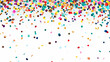 © vista - Colorful Confetti and Ribbons on Transparent Background
