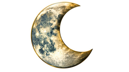 Wall Mural - a picture of the moon, transparent with a grayish hue, set against the cosmic void of the universe.