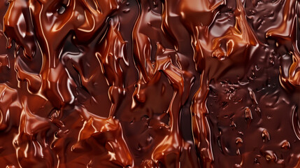 Wall Mural - Melted chocolate dripping and creating beautiful texture.
Use it as background or banner.
You can even use it for 3D mapping.