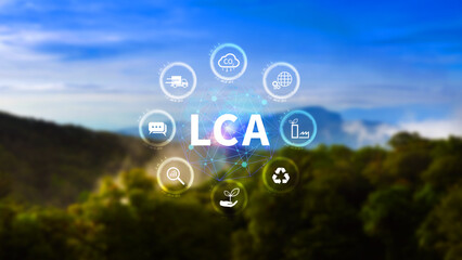 LCA, Life cycle assessment concept, ISO LCA standard aims to limit climate change, Methodology for assessing environmental impacts associated on value chain product.