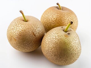 Elegant Asian Pear Against a Clean White Background - AR 4:3