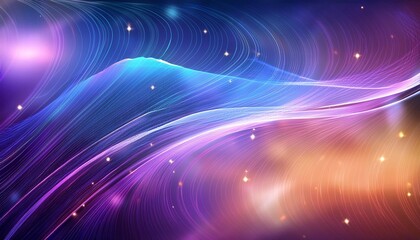 Wall Mural - colorful and abstract wave pattern background background with stars abstract background with glowing lines