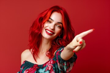 Modern and captivating her hair's vibrant hues speak volumes. Lively and fashionable she turns heads her bold vibrant appearance. Unconventional beauty highlighted striking eclectic look.