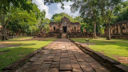 Canvas Print - church in the park