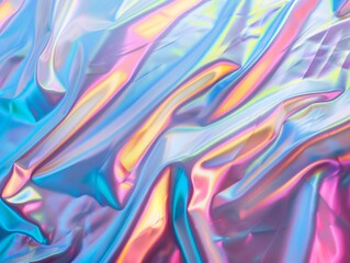 Shifting Colors: The Mesmerizing World of Blurred Holography in Blue and Pink