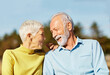 © Lumos sp - woman man outdoor senior couple happy lifestyle retirement together smiling love fun elderly active vitality nature mature