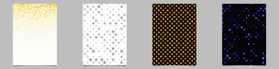 Poster - Abstract geometrical brochure background collection