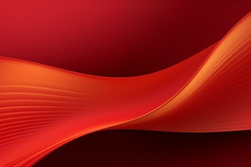Poster - a dynamic abstract background with smooth red and orange wavy lines.