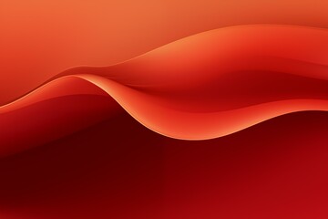 Aufkleber - a vibrant and modern abstract design featuring smooth, wavy lines in various shades of red and orang