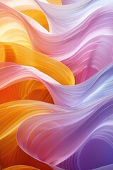 Poster - Close-up of a vibrant background featuring wavy patterns