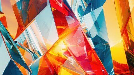 Poster - A vibrant and intricate abstract painting captured in a close-up shot, suitable for use in artistic or design contexts