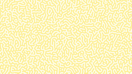 Poster - Almost white turing pattern on bright yellow background. Organic looking patterns. Abstract high resolution full frame vibrant background with copy space.