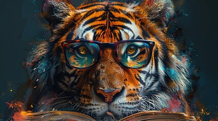 Wall Mural - The Educated Tiger