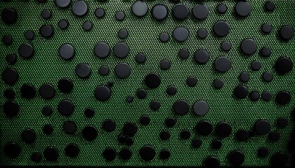 Wall Mural - black and green circle dot mosaic background