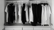 © Hatai - a minimalist wardrobe, monochrome clothes, perfect organization