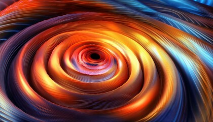 Wall Mural - psychedelic background featuring a hypnotic spiral vortex abstract colorful wallpaper