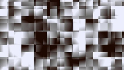 Wall Mural - Abstract gray square animation 3D digital background