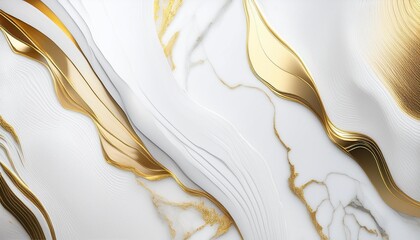 Wall Mural - an abstract white background with gold accents