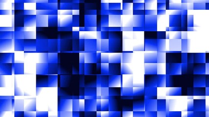 Wall Mural - Abstract blue square animation digital background