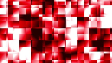 Wall Mural - Abstract red square animation digital background