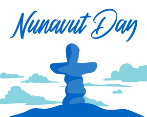 Wall Mural - Happy Nunavut Day to Canada's Indigenous Peoples