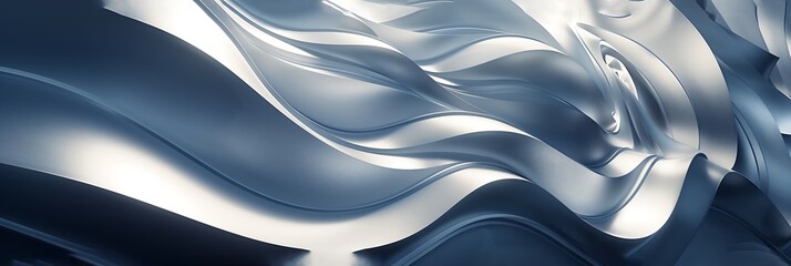 Poster - An abstract background texture with smooth shapes and wavy lines