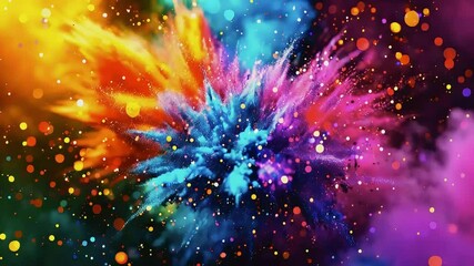 Poster - full color explosion background