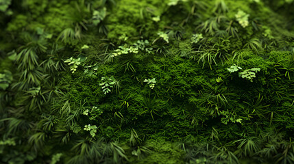 Wall Mural - Simple, textured moss green background with soft lighting in a minimalist style, aspect ratio 16:9.