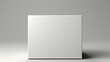 © Mr. Muzammil - Blank white box mockup on grey studio background