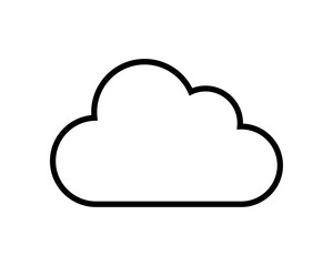 Wall Mural - cloud icon